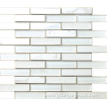 straight line white mosaic